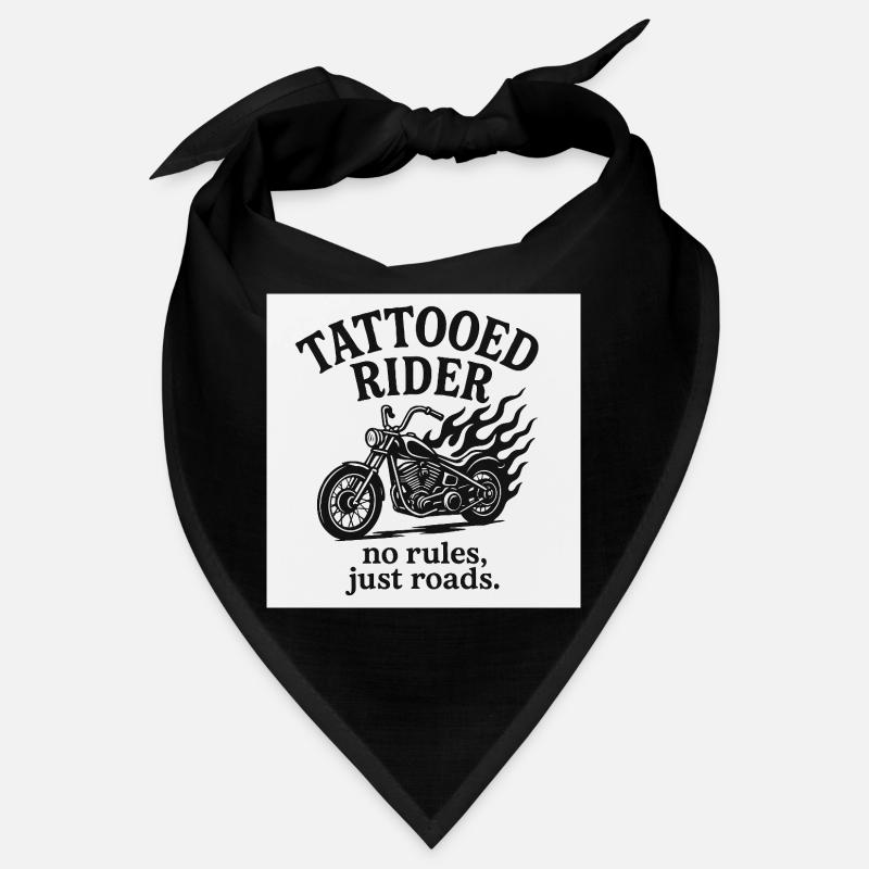 Conception de moto de pilote tatoué Bandana