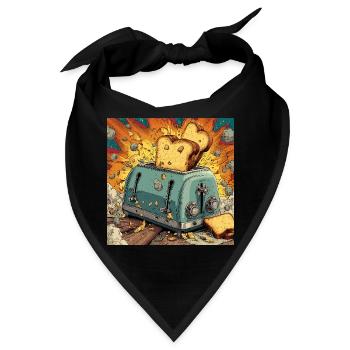 Toast Assault - Bandana - Schwarz - Vorne