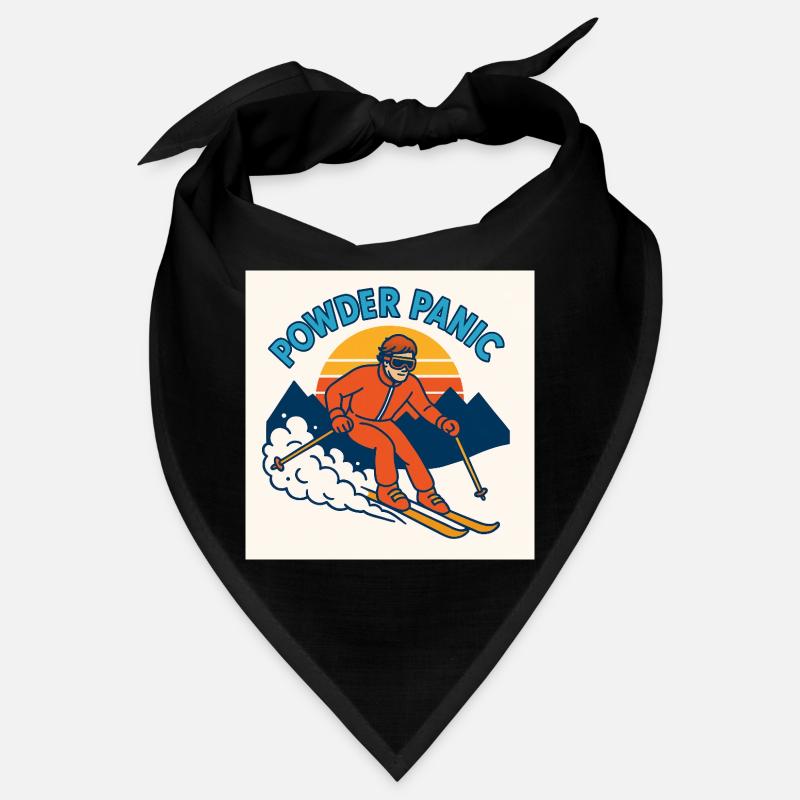 Powder Panic Retro Ski Bandana