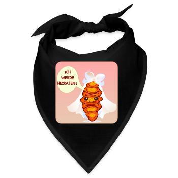FRANZBRÖTCHEN BRAUT - Bandana - Schwarz - Vorne