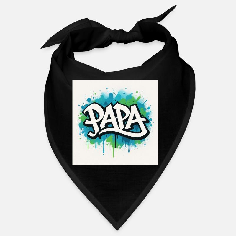Graffiti Style Papa Illustration Bandana
