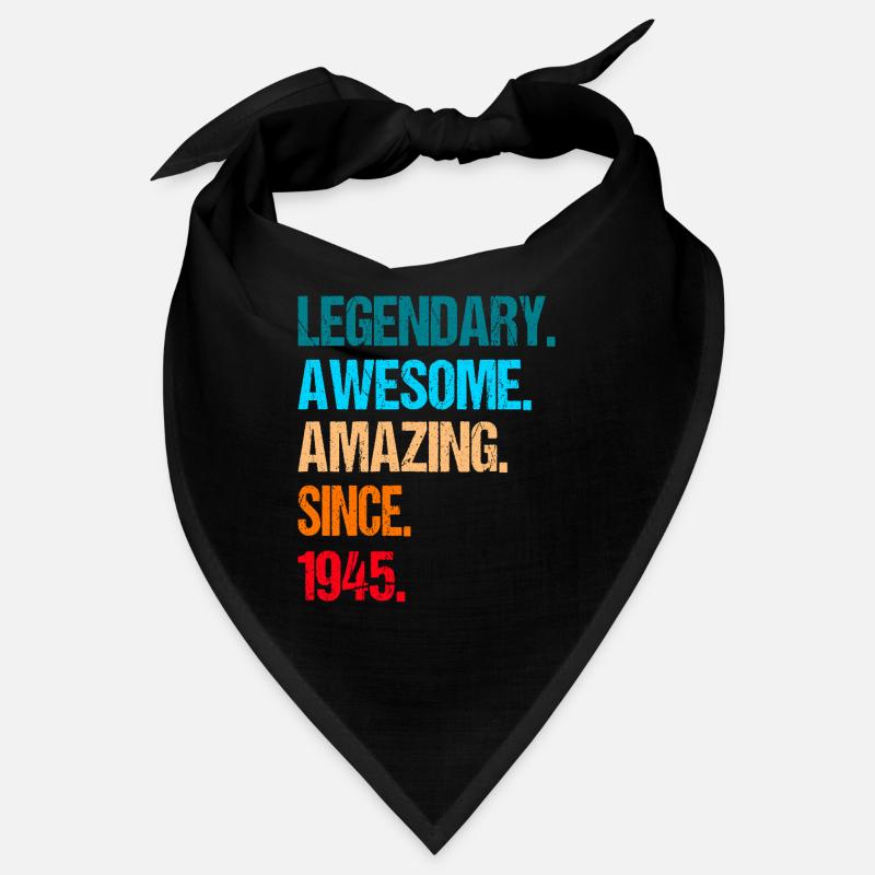 80e anniversaire né en 1945 Bandana