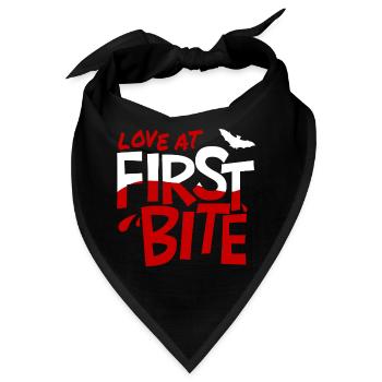 Liebe auf den ersten Biss - Bandana - Schwarz - Vorne