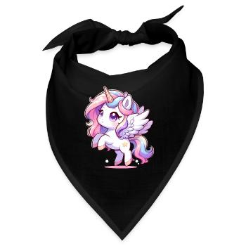 Magisches Einhorn - Bandana - Schwarz - Vorne