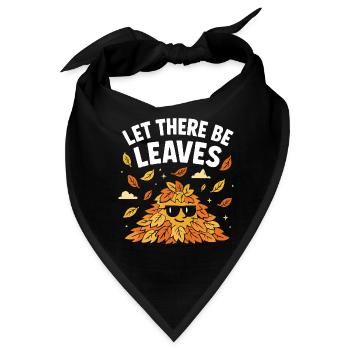 Herbstlaub Herbstlaub Herbstlaub Herbstlaub - Bandana - Schwarz - Vorne