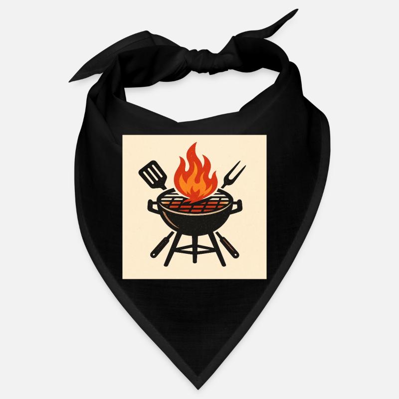 Feuriger Grillabend - Bandana - Schwarz