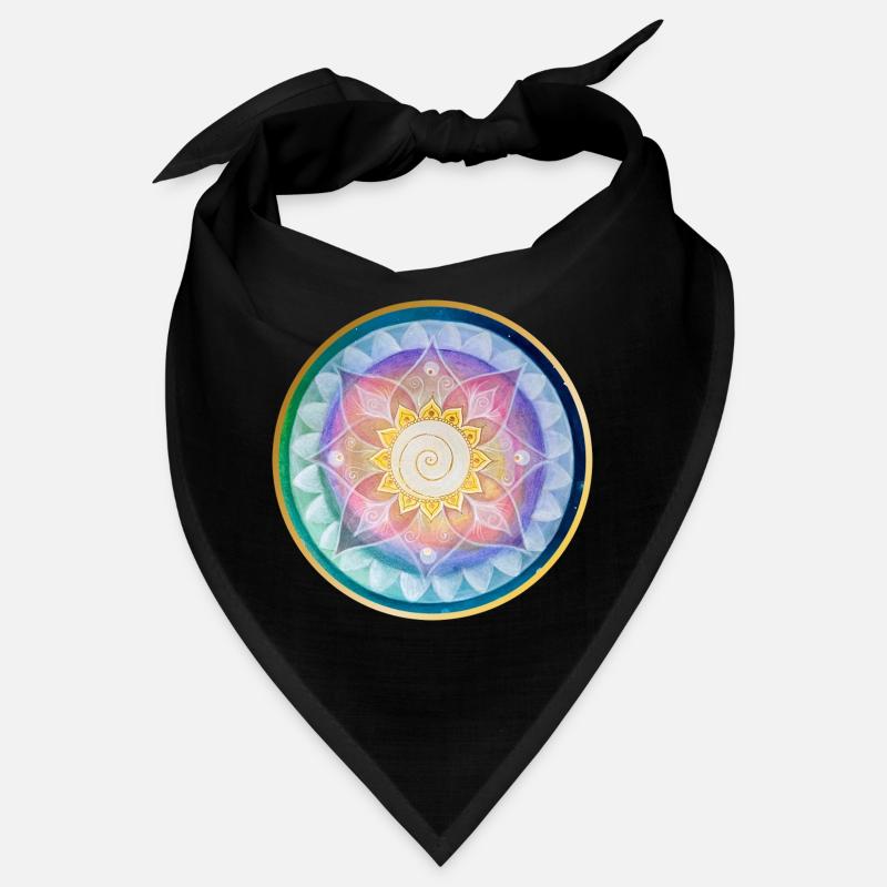 Conception harmonieuse de la méditation mandala Bandana