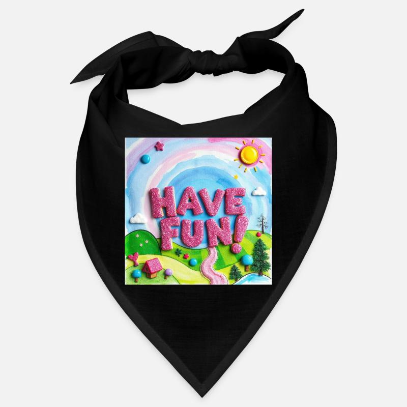 Cheerful Candy Forest Have fun! -Text Bandana