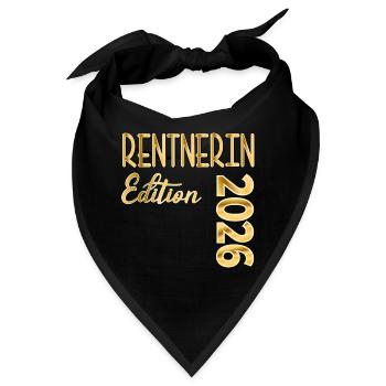 RENTE 2026 RENTNERIN - Bandana - Schwarz - Vorne