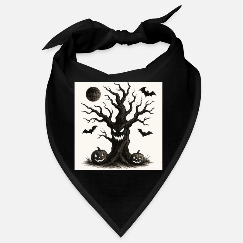 Halloween spooky tree October 31 Bandana