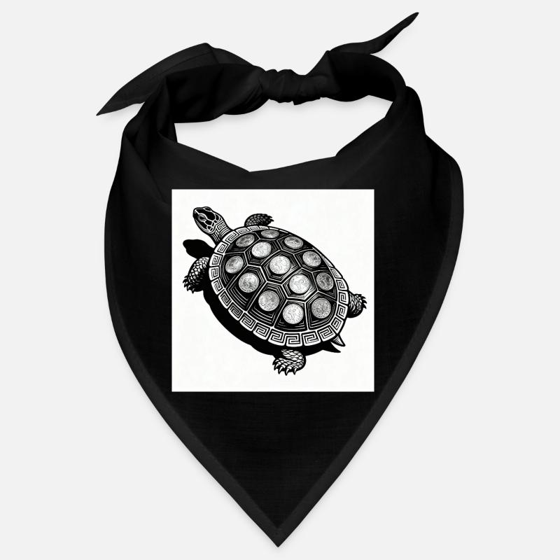 Coin Turtle Geometry Bandana