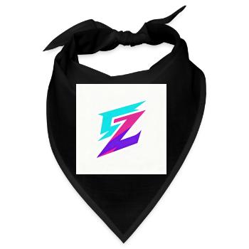 ZickZack Neon Gradient Logo - Bandana - Schwarz - Vorne