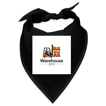 Lager Logo Gabelstapler - Bandana - Schwarz - Vorne
