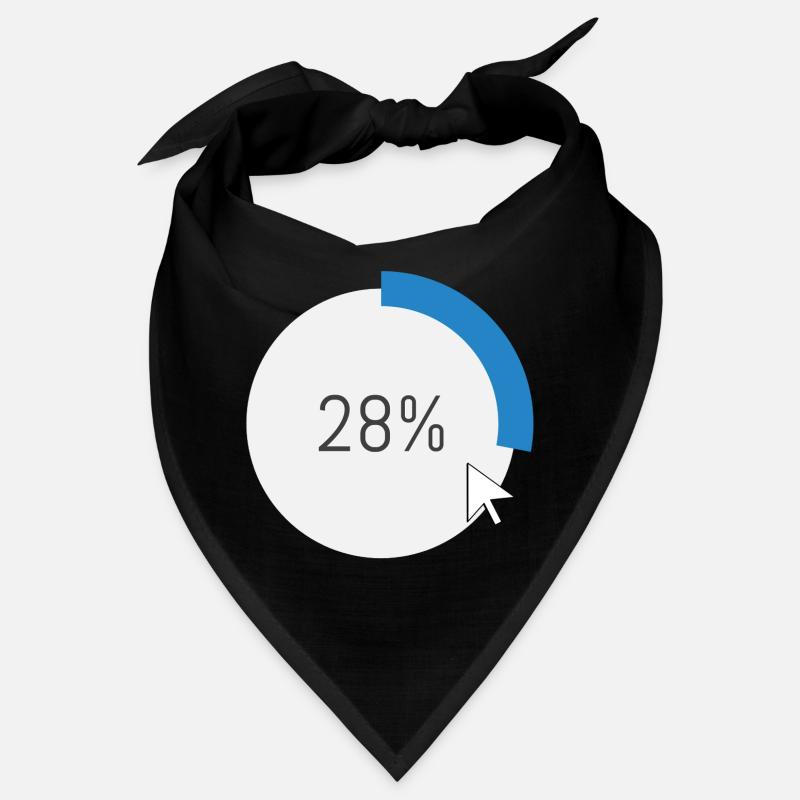 Blue Progress Ring IT Software PC Computer Bandana