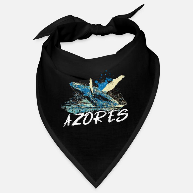 Azores Humpback Whale, Blue Ocean Art Bandana