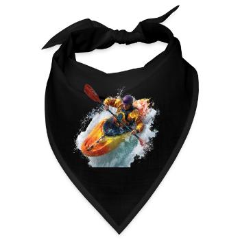 Wildwasser Kajak Abenteuer - Bandana - Schwarz - Vorne