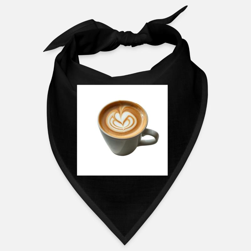 Latte Herzkunst Becherdesign Bandana