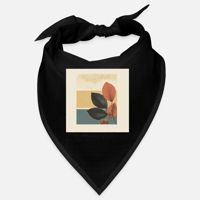 Herbst-Blatt-Block-Collage Bandana
