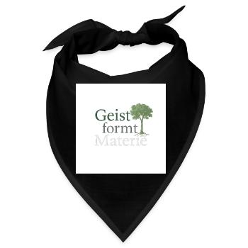 Geist formt Materie Baum - Bandana - Schwarz - Vorne