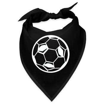 Fussball Ball Soccer - Bandana - Schwarz - Vorne