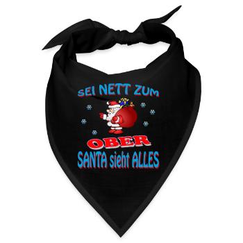 SANTA OBER - Bandana - Schwarz - Vorne