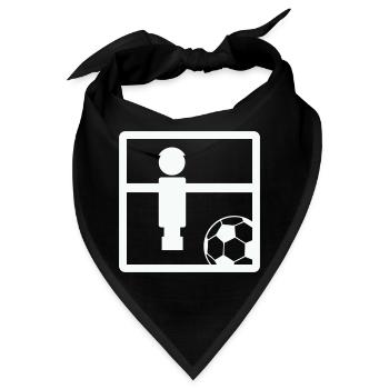 Fußball Soccer Kicker - Bandana - Schwarz - Vorne