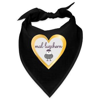 NORDDEUTSCH NEUGIER MÖWE - Bandana - Schwarz - Vorne