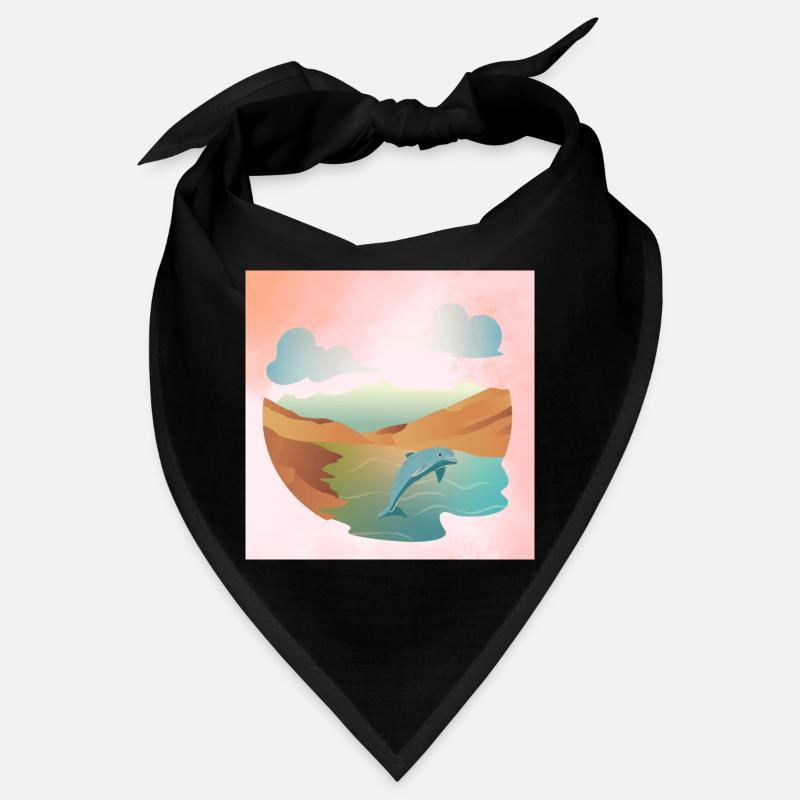 Dauphin dans le paysage marin Bandana