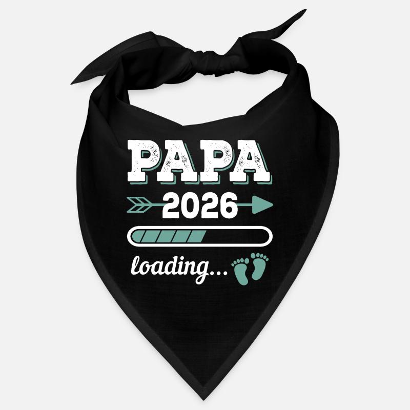 Papa 2026 Loading Idée cadeau futur papa Bandana