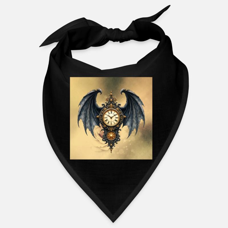 Steampunk Gothic Winged Watch Bandana
