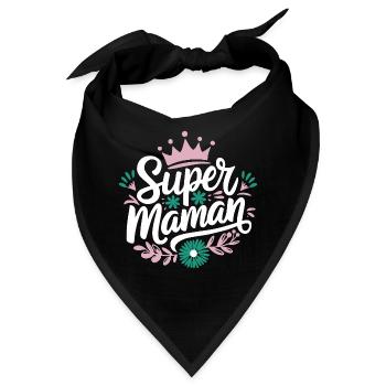 Super-Mama - Bandana - Schwarz - Vorne