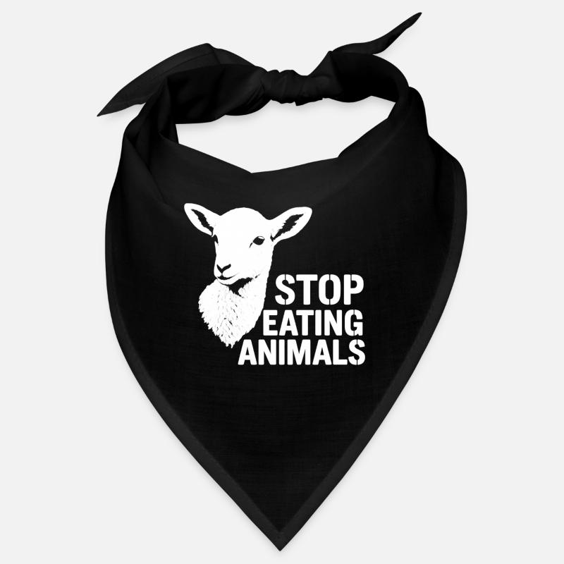 Tierwohl | Stop Eating Animals Veganes Statement Bandana