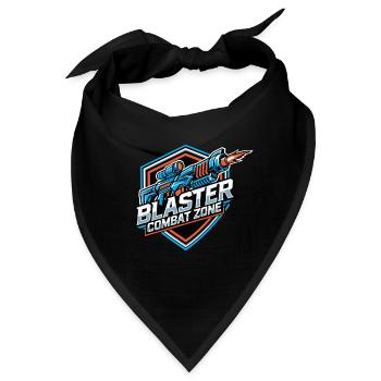 Blaster Combat Zone – Logo-Farbe - Bandana - Schwarz - Vorne