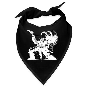 Rockgott aus der Unterwelt Metal kills silence - Bandana - Schwarz - Vorne
