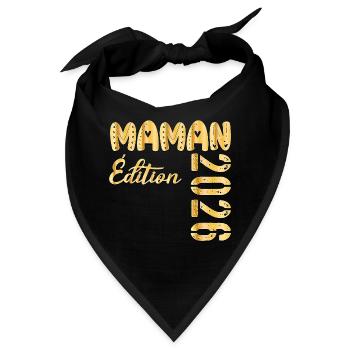 Mom 2026 Ausgabe - Bandana - Schwarz - Vorne