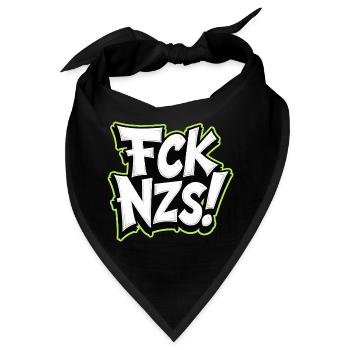 FCK NZS Statement gegen Rassismus - Bandana - Schwarz - Vorne