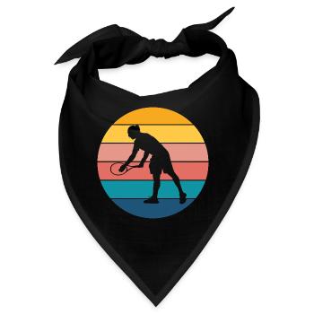 Tennis - Bandana - Schwarz - Vorne