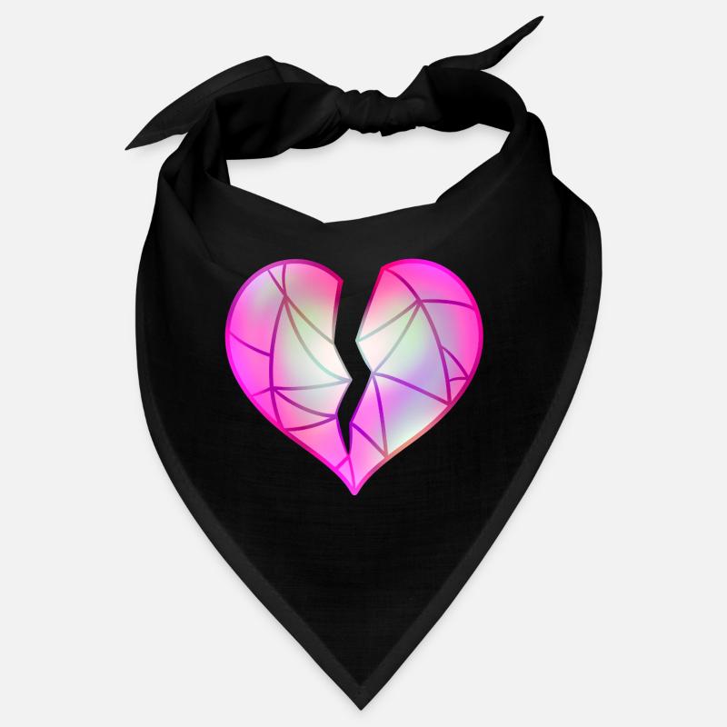 Broken Pink Heart Bandana
