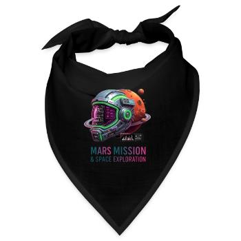 Mars Mission - Bandana - Schwarz - Vorne
