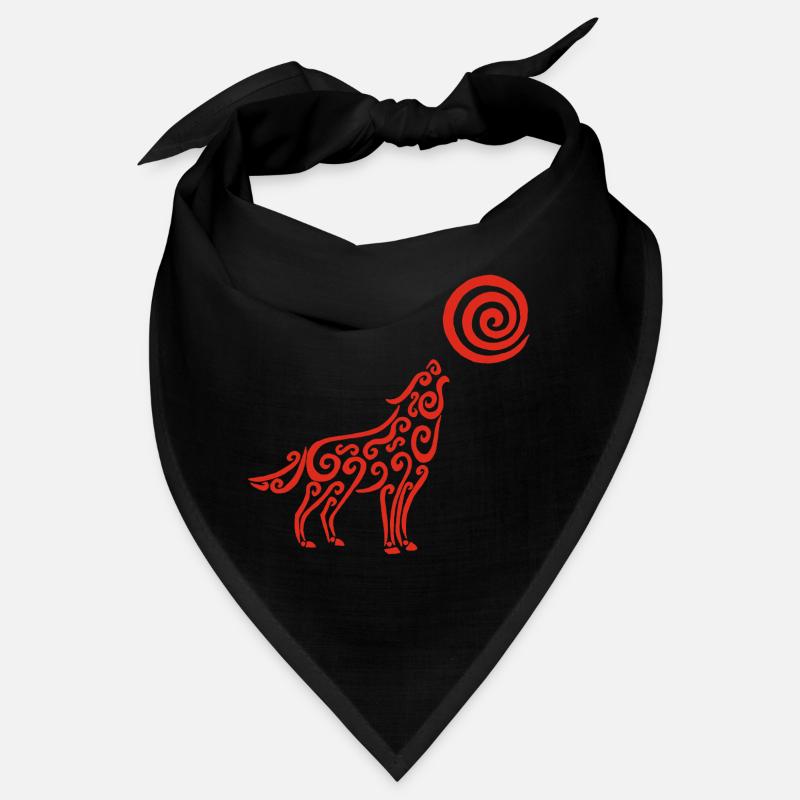 Der Wolf und der rote Mond Bandana