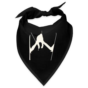 Freestyle Ski Sprung Silhouette - Bandana - Schwarz - Vorne