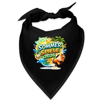 Sommer Spiele 2026 Tropen-Logo - Bandana - Schwarz - Vorne