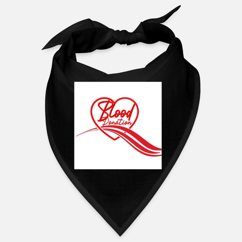 Logo du cœur de don de sang Bandana