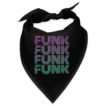 Funk Vintage - Bandana - Schwarz - Vorne
