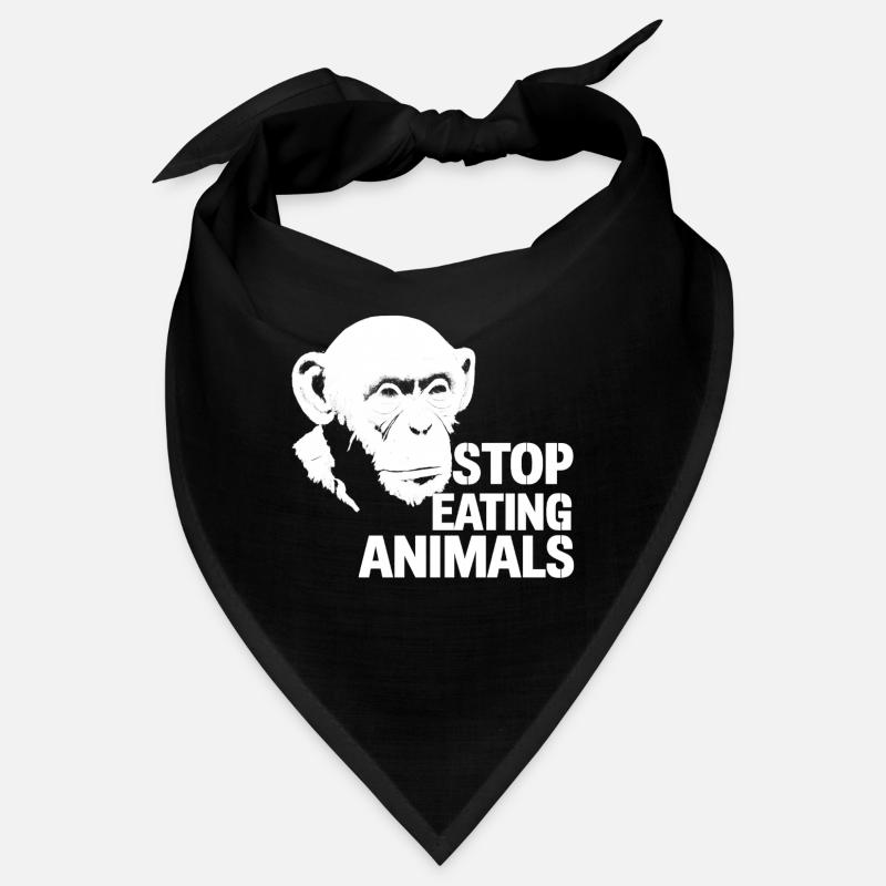 Stop Eating Animals – Schimpanse Design Bandana