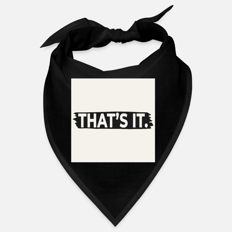 C’EST TOUT. – Affiche de design minimaliste audacieuse Bandana