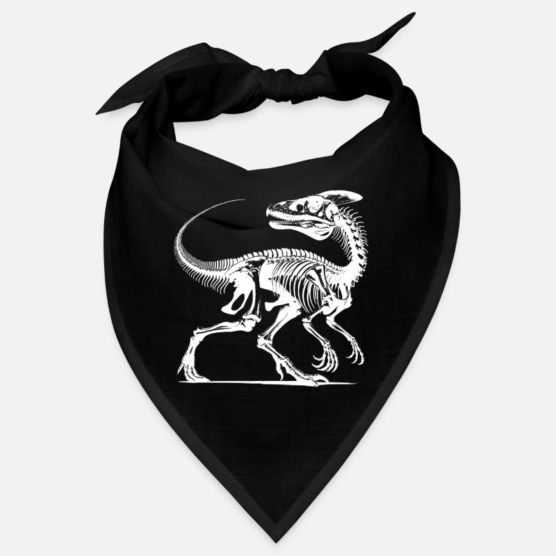 Dinosaur Raptor with Backbone Bones Bandana