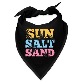 Sommer – Sonnensalz-Sand - Bandana - Schwarz - Vorne