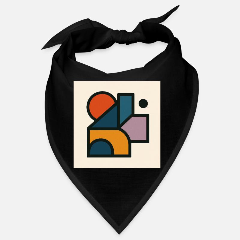 Formes Géométriques Contrastées Bandana