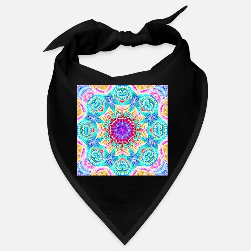 Couleurs tropicales du Mandala Kaleidoscope Bandana